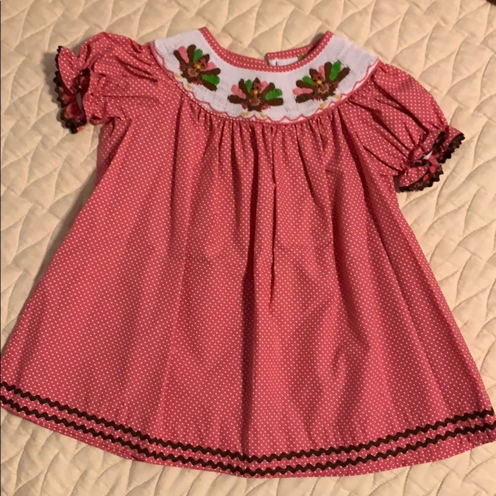 18m smocked thanksgiving dress